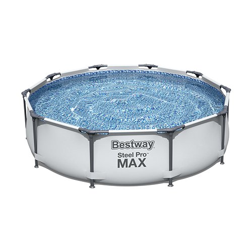 BESTW 244-GB56408 PISCINA FUORI TERRA ROTONDA STEEL PRO MAX CON POMPA FILTRO