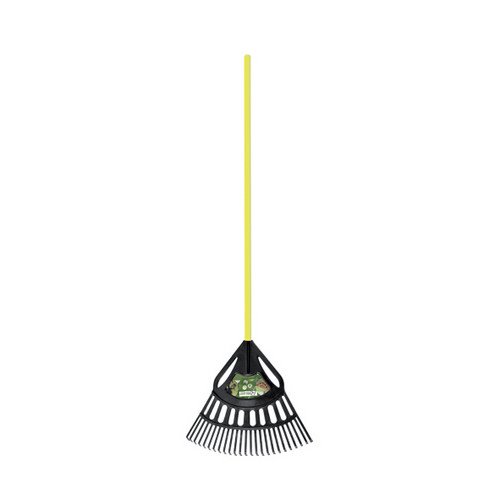 RIBIM 244-RBF64 SCOPA PER FOGLIE CON MANICO IN FIBRA