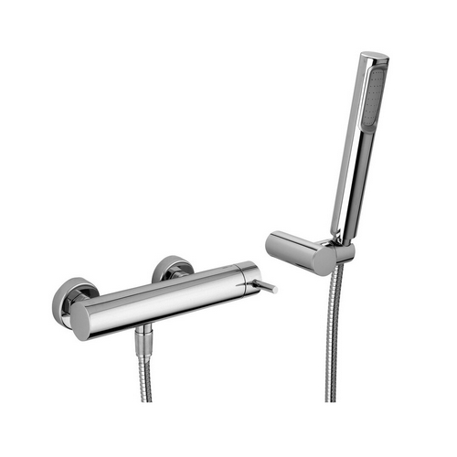PAFFO MISCELATORE DOCCIA ESTERNO CON SUPPORTO SNODATO STICK Cromo