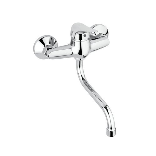 MAMOL MISCELATORE MONOCOMANDO LAVELLO A MURO LINEA M2 Cromo