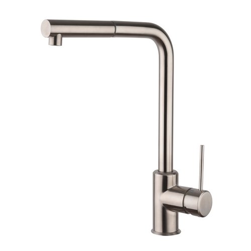 ARGO MISCELATORE MONOCOMANDO LAVELLO CON DOCCIA ESTRAIBILE LINEA PIN Nero Opaco