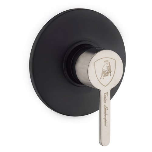 LAMBO MISCELATORE MONOCOMANDO INCASSO DOCCIA MUGELLO Nero Opaco - Leva Inox