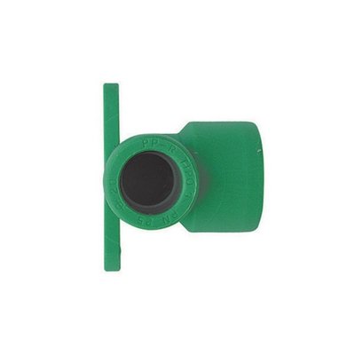 DH 300-640-0420 GOMITO FILETTATO FEMMINA CON STAFFE IN POLIPROPILENE