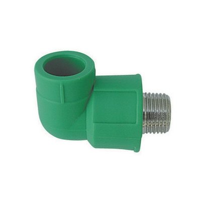DH 300-652-0420 GOMITO FILETTATO MASCHIO IN POLIPROPILENE