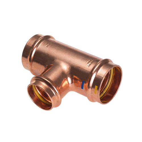 IBP   TEE RIDOTTO CENTRALE FFF A PRESSARE  PER ACQUA GAS B ONE Diam. 35x22x35