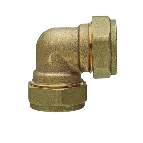 RB 303-ROT6002-22 GOMITO FF IN OTTONE A COMPRESSIONE PER RAME