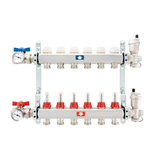 ITAP  COLLETTORE PREMONTATO COMPLETO CON FLUSSIMETRI 9 vie 1