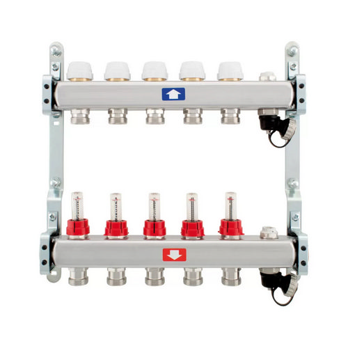 ITAP  COLLETTORE PREMONTATO CON FLUSSIMETRI SCARICO E SFIATO 5 vie  1