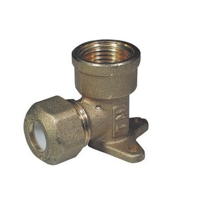 TIEMM 311-1256-0410 GOMITO CON FLANGIA PER RAME CON OGIVA TEFLON TIEMME