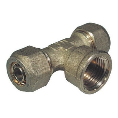 TIEMM 312-1409-0522 RACCORDO A T FEMMINA PER TUBO COBRA-PEX