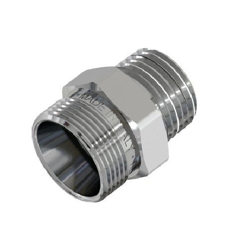 TIEMM RACCORDO DIRITTO MASCHIO CROMATO 3/4 - 24X19 fil (D.16)