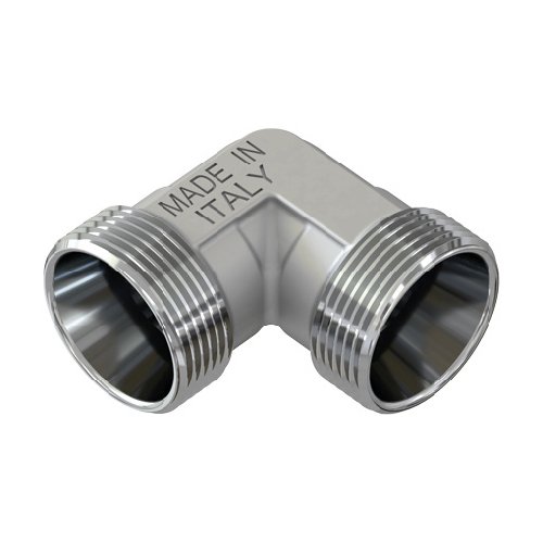 TIEMM RACCORDO CURVO DOPPIO CROMATO 24X19 fil (D.16)