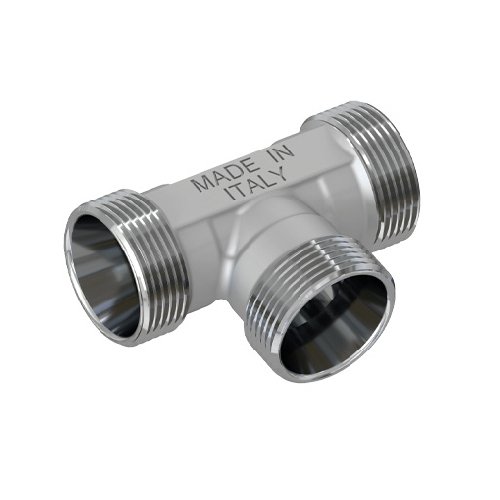 TIEMM RACCORDO A T MASCHIO CROMATO 24X19 fil (D.16)