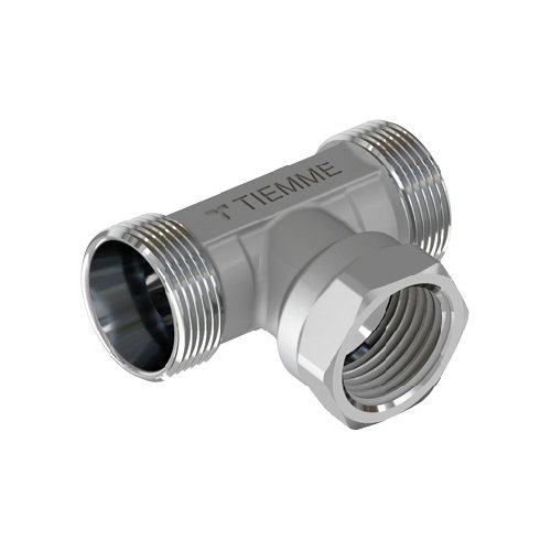 TIEMM RACCORDO A T MASCHIO FEMMINA CROMATO 1/2 - 24X19 fil (D.16)