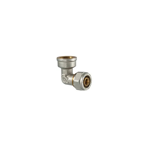 TDMB  RACCORDO CURVO FEMMINA A COMPRESSIONE PER MULTISTRATO 1/2 x 20