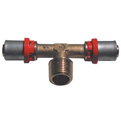 TIEMM 317-1658-0632 RACCORDO PRESS A T MASCHIO PER MULTISTRATO