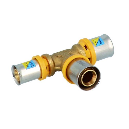 GF 317-5G0013-162016 RACCORDO A T RIDOTTO A PRESSARE PER MULTISTRATO