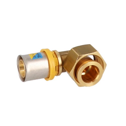 GF 317-5G00G3-0526 ANGOLO DADO GIREVOLE E SEDE PIANA CON GUARNIZIONE PRESSARE MULTISTRATO