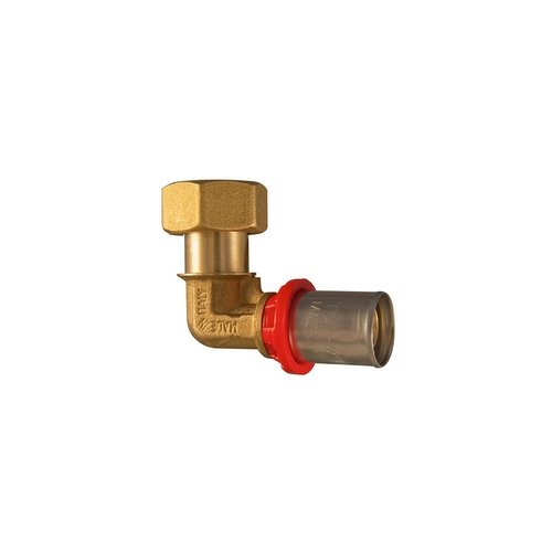 TDMB  ADATTATORE CURVO SEDE PIANA A PRESSARE PER MULTISTRATO 1/2 x 16