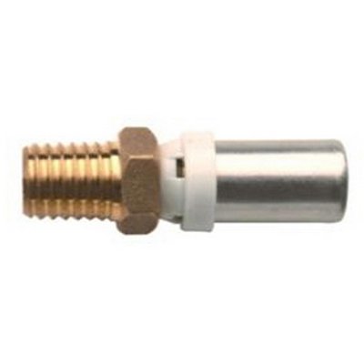 FAIDF RACCORDO DIRITTO MASCHIO IBP A PRESSARE PER MULTISTRATO 1/2x16 -CONF