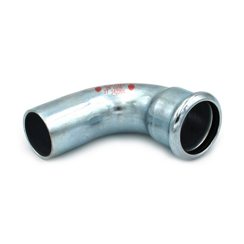 R.M.  CURVA 90Â° MF A PRESSARE IN ACCIAIO CARBONIO STEEL PRES Diam. 22