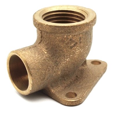 FRABO 318-471B-0528 GOMITO BRONZO F. CON 3 FLANGE  A SALDARE