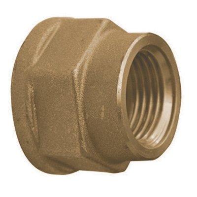 TIEMM 319-1550R-76 MANICOTTO RIDOTTO DIRITTO FEMMINA/FEMMINA IN OTTONE GIALLO
