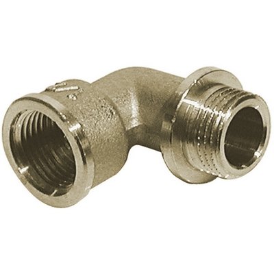 TIEMM 319-1563-04 GOMITO A 90° MF CON BATTUTA IN OTTONE GIALLO