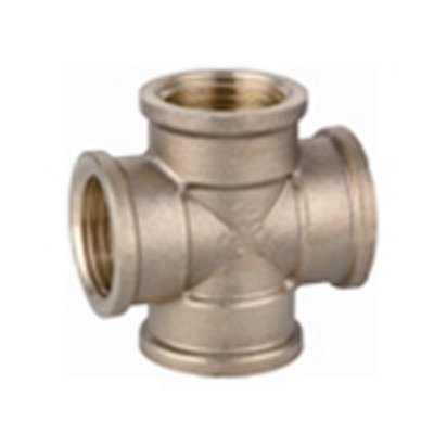 IBP 319-B8180M-04 CROCE FILETTATA FFFF IN OTTONE GIALLO IBP