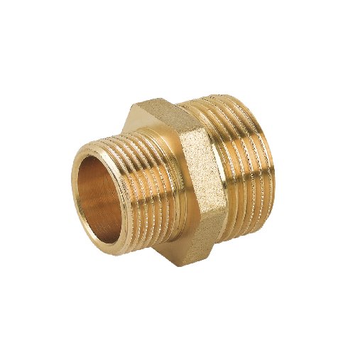 CAVAL 319-C004-0809 NIPPLES DOPPIO RIDOTTO MM IN OTTONE GIALLO