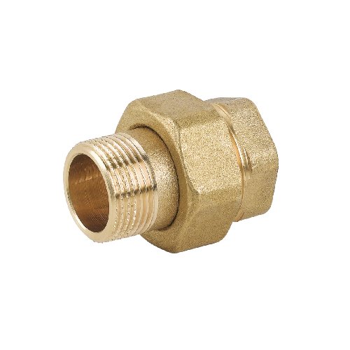 CAVAL 319-C008-04 RACCORDO DIRITTO 3 PZ MF CON O-RING IN OTTONE GIALLO