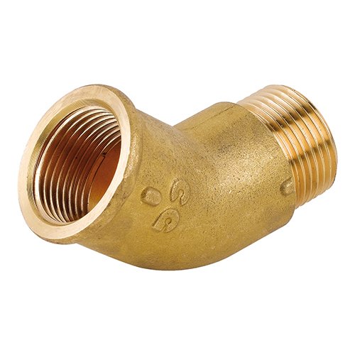 CAVAL 319-C056-05 GOMITO 45° MF IN OTTONE GIALLO