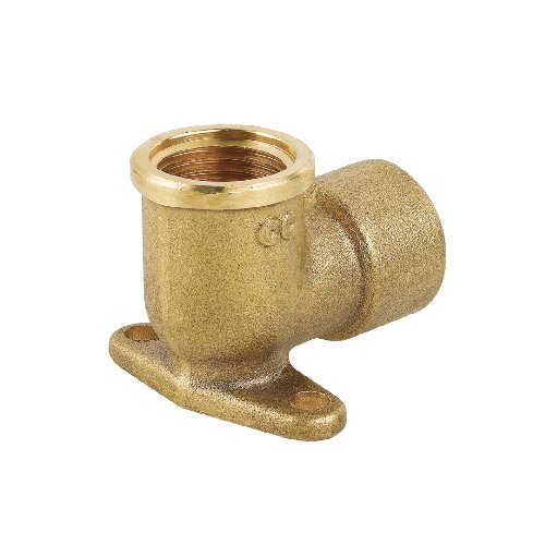 CAVAL 319-C082-05 GOMITO FF CON FLANGIA IN OTTONE GIALLO