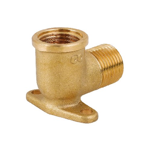 CAVAL 319-C083-04 GOMITO MF CON FLANGIA IN OTTONE GIALLO