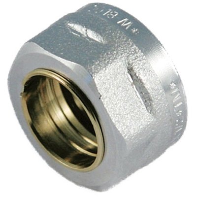 TIEMM 320-1240K-0414 DADO CROMATO CON OGIVA E GUARNIZIONE PER TUBO RAME