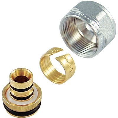 TIEMM 320-1635K-16225 ADATTATORE CROMATO PER MULTISTRATO PASSO 1/2