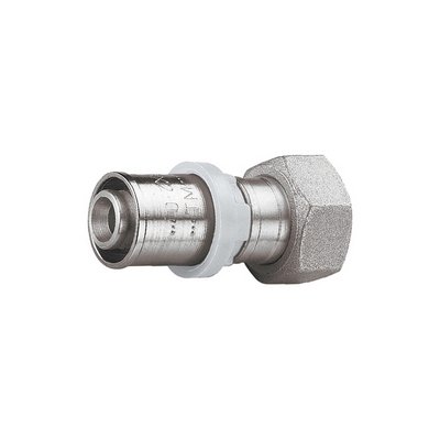 TIEMM 320-1666K-16 RACCORDO CROMO DIRITTO CON GIRELLO