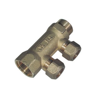 TIEMM 320-1952-15 COLLETTORE MF DA 3/4    2 VIE PER COBRA-PEX