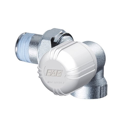 FAR   VALVOLA TERMOSTATIZZABILE A SQUADRA SX FERRO 3/8