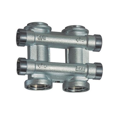 FAR 321-3750-06 COLLETTORE COMPLANARE COMPONIBILE CROMATO (FAR)