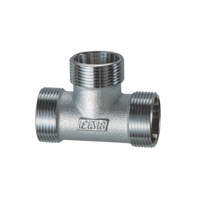 FAR 321-5410-04 RACCORDO A T  3 MONOCONI CROMATO PER RAME (FAR)