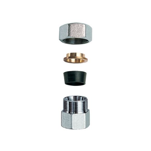 FAR   NIPLEX FEMMINA CROMATO C/MONOCONO IN GOMMA PER RAME 3/4