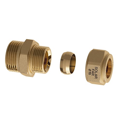 FAR 321-5871-0522 NIPLEX MASCHIO CON TENUTA METALLICA PER IMPIANTI SOLARI