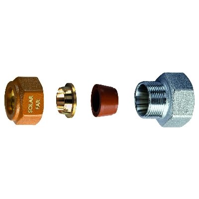 FAR 321-5872-0516 NIPLEX FEMMINA COMPLETO DI KIT DI TENUTA PER IMPIANTI SOLARI