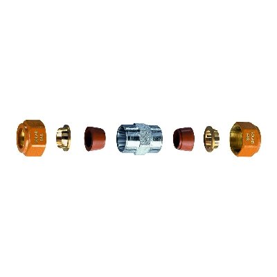 FAR 321-5874-22 NIPLEX DOPPIO COMPLETO DI KIT DI TENUTA PER IMPIANTI SOLARI
