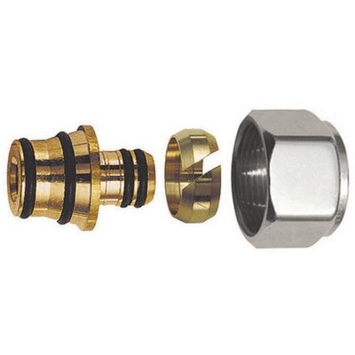 S.F. 322-620LC-16 ADATTATORE PER TUBO MULTISTRATO CROMO-LUCIDO