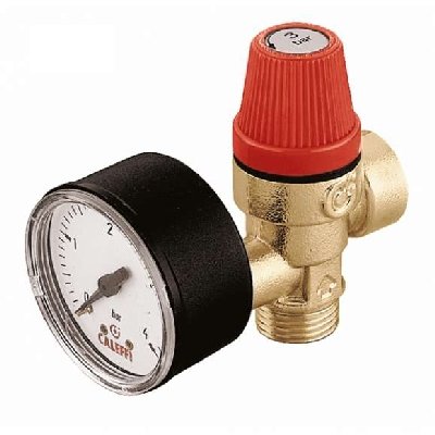 CALEF 323-314-460 VALVOLA DI SICUREZZA ORDINARIA MF C/MANOMETRO