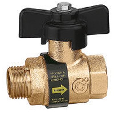 CALEF 323-332-400 VALVOLA A SFERA MF CON RITEGNO INCORPORATA