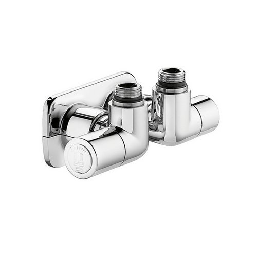 CALEF VALVOLA TERMOSTATIZZABILE DETENTORE A DOPPIA SQUADRA VERSIONE SX 1/2