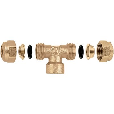 CALEF 323-9068-46 RACCORDO O-RING A TEE FEMMINA PER TUBO RAME